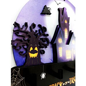 Cajuart Halloween Cadılar Bayramı Temalı Duvar Dekor Askılık Anahtarlık