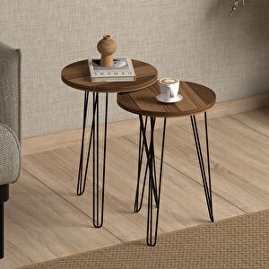 Fiona 2'li Zigon Sehpa Ceviz