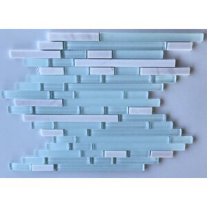 Mutfak Tezgah Arası Kristal Cam Mozaik Kale 61mp6043c 15x48-98-198