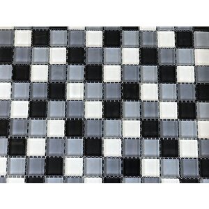 Mutfak Tezgah Arası Kristal Cam Mozaik Kale 61sm3007 23x23