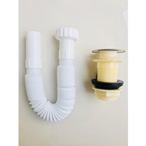 Bas Aç Pop Up + Körüklü Lavabo Sifon Gideri