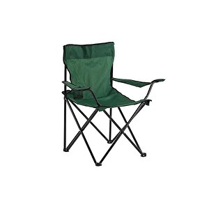 Fafare 2 Adet Yeşil Katlanır Kamp Sandalyesi Ve Katlanır 47cm Kamp Masası Seti