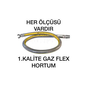 Doğalgaz Flex Hortum Gaz Hortumu Ocak Bağlantı Hortum Hızlı Kargo 75cm