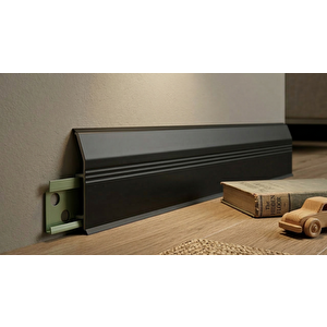 Elite Suya Dayanıklı Süpürgelik 10 Cm Siyah 2.5mt Siyah