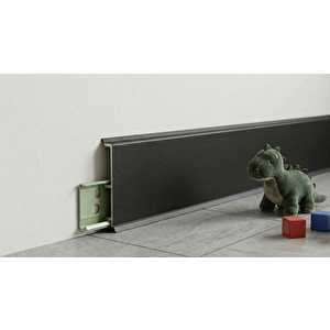 Moderna Suya Dayanıklı Süpürgelik 10 Cm Kaya Grisi 2.5mt Gri-Yeşil