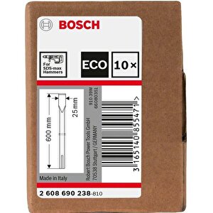 Bosch Sds Max Kırıcı 600 X 25 Mm Yassı Keski 10'lu Eko. 2608690238