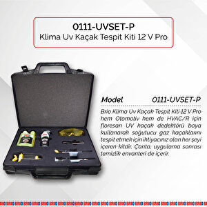 Klima Uv Kaçak Tespit Kiti 12 V Pro (eletrikli Araçlar Için De Uygundur)