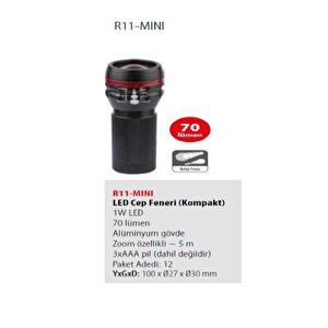 R11-mini Led Cep Feneri (kompakt)
