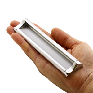 Plus Mobilya Mutfak Dolap Dolabı Kapak Çekmece Kulpu Kulbu (128 Mm-12.8 Cm) Mat Krom Metal Kulpları