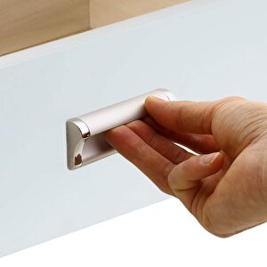 Plus Mobilya Mutfak Dolap Dolabı Kapak Çekmece Kulpu Kulbu (96 Mm-9.6 Cm) Mat Krom Metal Kulpları