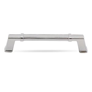 Passage Çekmece Dolap Kapak Kulpu Kulbu 128 Mm Parlak Krom Metal Kulp