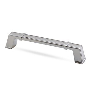 Passage Çekmece Dolap Kapak Kulpu Kulbu 128 Mm Parlak Krom Metal Kulp