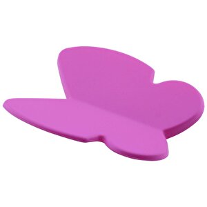 Kelebek Çocuk Bebek Genç Odası Çekmece Dolap Kapak Kulpu Kulbu Plastik Mat Pembe Kulp 32 Mm