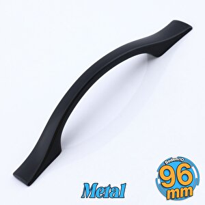 Gül Zirve Çekmece Dolap Dolabı Kulpu Kulbu (96 Mm-9.6 Cm) Mat Siyah Metal Kulpları Mobilya Mutfak
