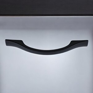 Gül Zirve Çekmece Dolap Dolabı Kulpu Kulbu (96 Mm-9.6 Cm) Mat Siyah Metal Kulpları Mobilya Mutfak
