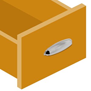 Nubira Midye Çekmece Dolap Kapak Kapağı Kulpu Kulbu 64 Mm Krom Rustik Metal Kulpları (4 Adet)