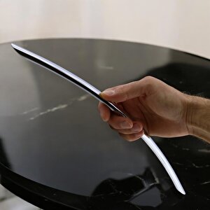 Malin (320 MM-32.0 CM) Mobilya Mutfak Dolap Dolabı Kapak Çekmece Kulpu Kulpları Kulbu Krom Metal