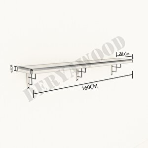 Nova Masi̇f Ahşap Yatak Odasi Takimi 160x200 - Açik Cevi̇z Renk