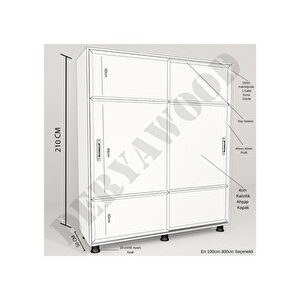 Nova Masi̇f Ahşap Yatak Odasi Takimi 160x200 - Açik Cevi̇z Renk