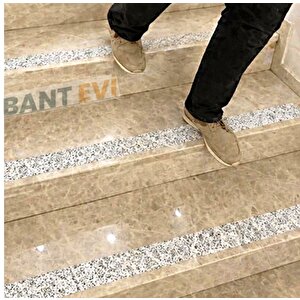 Kum Desenli Merdiven Kaydırmaz Bant 5cmx15m Kum Rengi Zemin Kaymaz Bant Kahverengi 15 metre