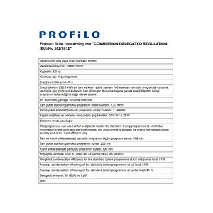 Profilo Km8611htr A++ 8 Kg Isı Pompalı Çamaşır Kurutma Makinesi