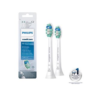 Philips Sonicare Hx9022/10 - Optimal Plaque Defence - Sonic Şarjlı Diş Fırçası Yedek Başlıkları - 2'li Beyaz