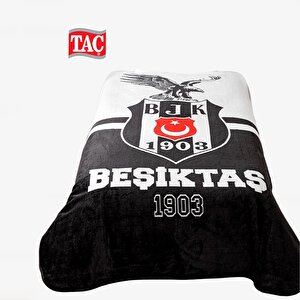 Beşiktaş Logo Üstü Kartal Tek Kişilik Battaniye