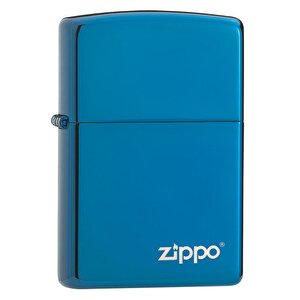 Çakmak 20446zl Blue Sapphire Klasik Mavi Zippo Logolu