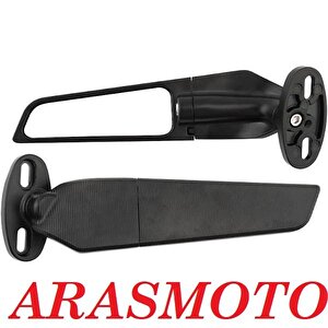 Motosiklet Kanat Dikiz Aynaları Ayarlanabilir R25 -cbr 250-125-600rr-1000rr-r6-r1 Uyumlu-arasmoto