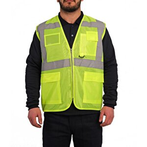 Bestguard Refrektörlü Mühendi̇s Yeleği̇ Cepli̇ S