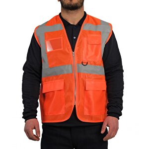Bestguard Refrektörlü Mühendi̇s Yeleği̇ Cepli̇ S