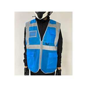Bestguard Refrektörlü Mühendi̇s Yeleği̇ Cepli̇