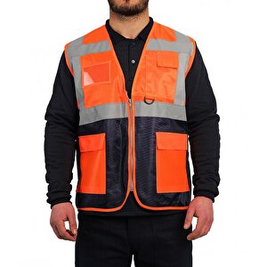 Bestguard Refrektörlü Mühendi̇s Yeleği̇ Cepli̇