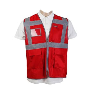 Bestguard Refrektörlü Mühendi̇s Yeleği̇ Cepli̇