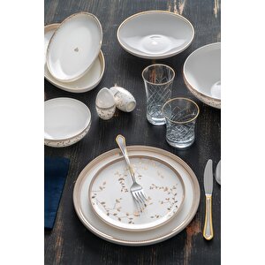 Serafina 12 Kişilik 57 Parça Porselen Yemek Takımı