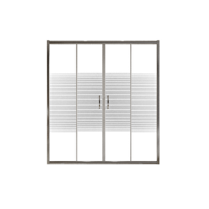 Duşakabin Ön Cephe 5mm Çizgili H:190 - Ölçü : 137 137 cm
