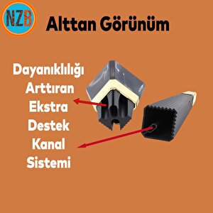 Mobilya Kanepe Sehpa Tv Ünitesi Koltuk Ayağı Baza Ayak 23 Cm Siyah Altın