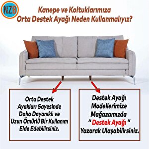 Mobilya Kanepe Sehpa Tv Ünitesi Koltuk Ayağı 23 Cm Krom Renk Baza Ayak