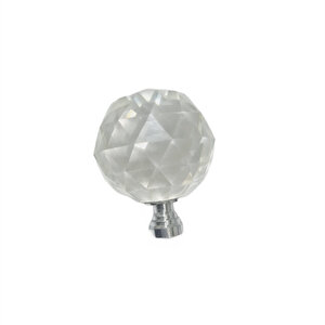 Kristal Tekli Krom 30 Mm Düğme Kulp ( 5  Adet )