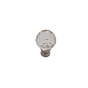 Kristal Tekli Krom 30 Mm Düğme Kulp ( 5  Adet )