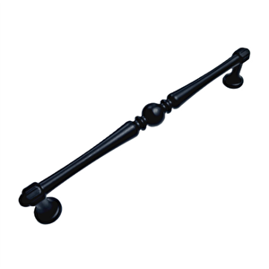 Sultan Model Siyah 160 mm Metal Kulp – 5 Adet | Mat Siyah Dekoratif Mobilya Kulpu