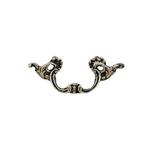 PORSELEN DÜĞME KULP METAL KROM GÜLLÜ  / 5 ADET