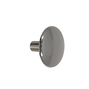PORSELEN DÜĞME KULP METAL KROM BEYAZ SARMASIK  / 5 ADET