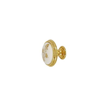 Giusti Desenli Gold Düğme Kulp ( 5 Adet )
