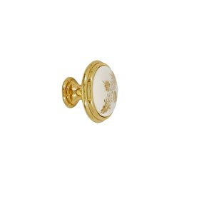 Giusti Desenli Gold Düğme Kulp ( 5 Adet )