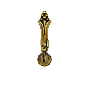 BEYAZ PORSELEN KULP ANTİK AYAK  ÇİÇEKLİ 128 MM / 5 ADET