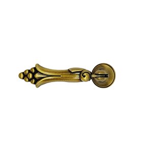 BEYAZ PORSELEN KULP ANTİK AYAK  ÇİÇEKLİ 128 MM / 5 ADET