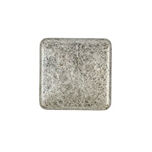 Kare Düğme Antik Gümüş Kulp (10 Adet )
