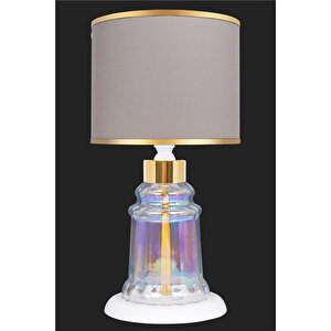 Baroque White Glossy Shine Cam Abajur