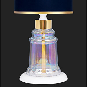 Baroque White Glossy Shine Cam Abajur